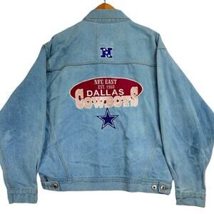 Vintage Pro Elite Dallas Cowboys NFC East Denim Jacket Large